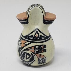 Vintage Wax candles with Native motif and painting Some Damage - Never lit